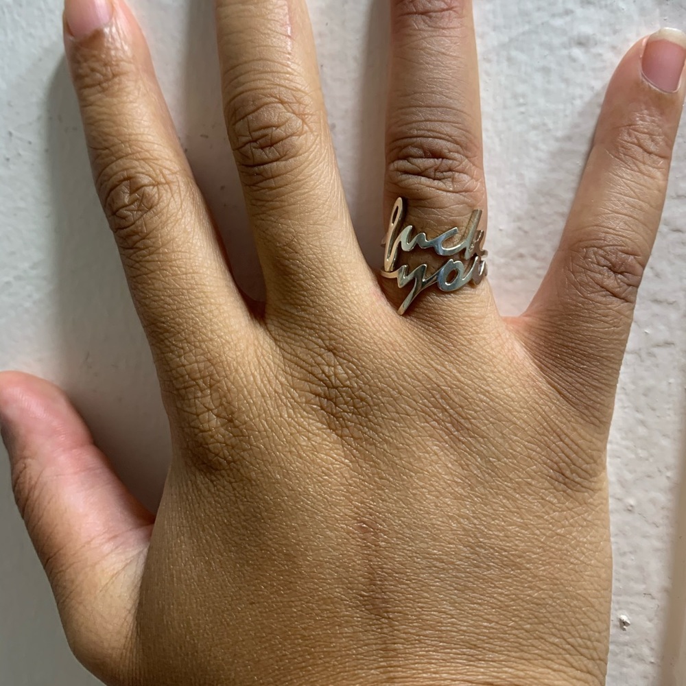 SOLD Fuck You Ring